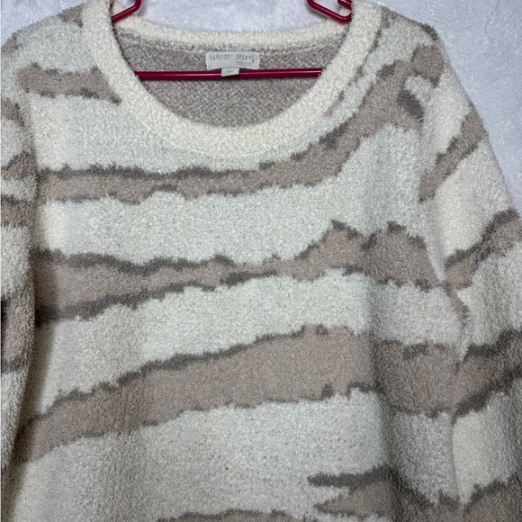Barefoot Dreams Cozy Chic Seaside Crew Pullover Sweater Coastal - Picture 9 of 9